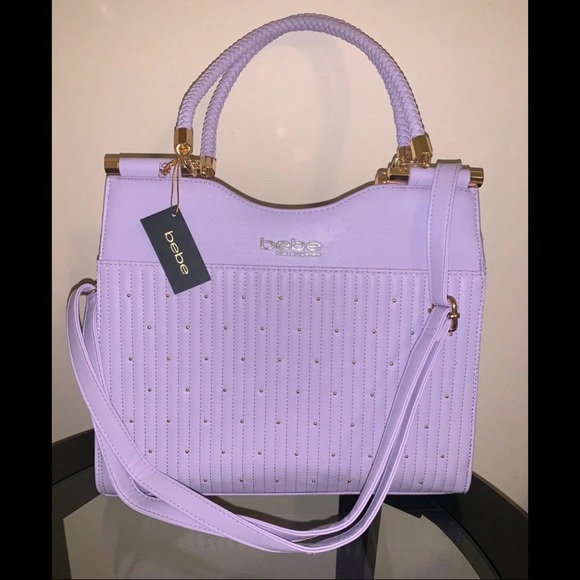 Bebe Bags Bebe Los Angeles Aliah Stud Shopper Lilac Poshmark